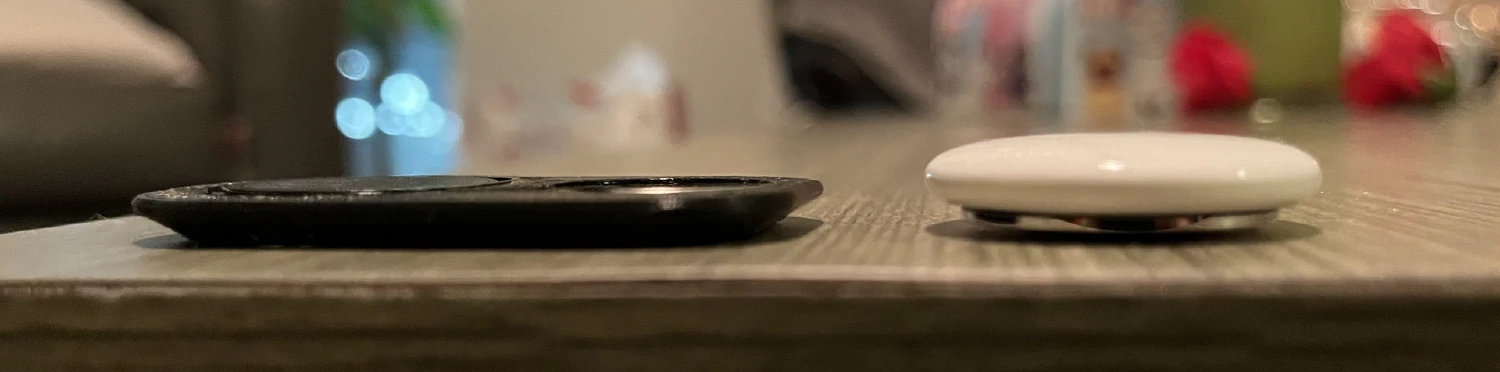 AirTag thickness comparison