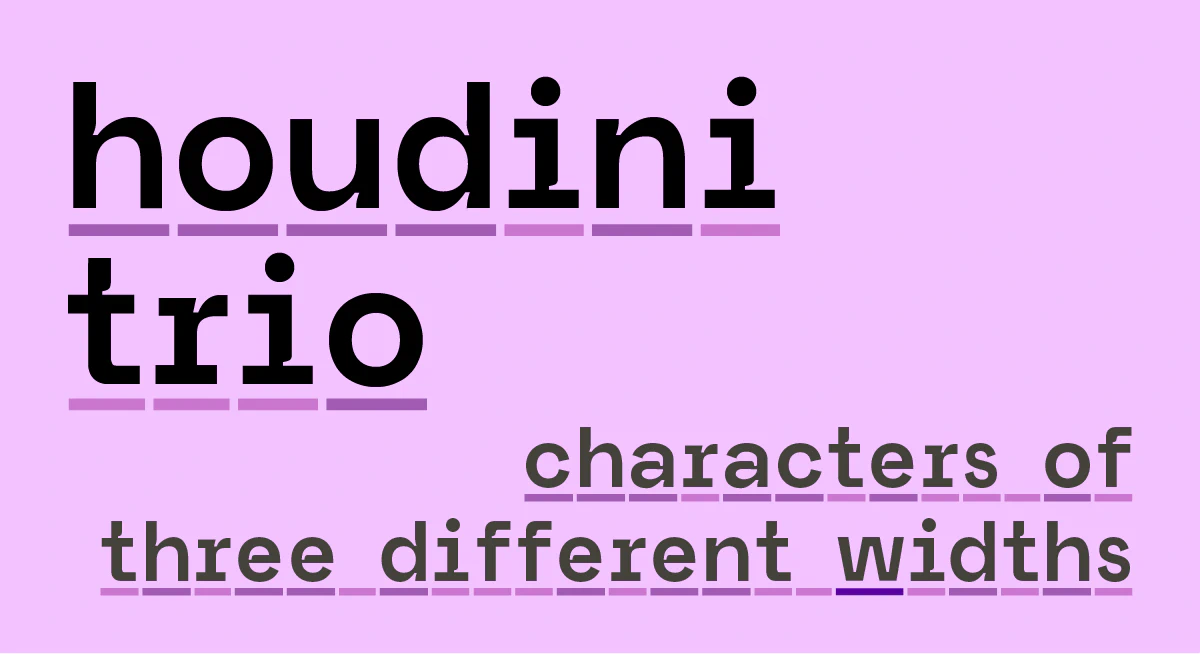 Houdini Trio font