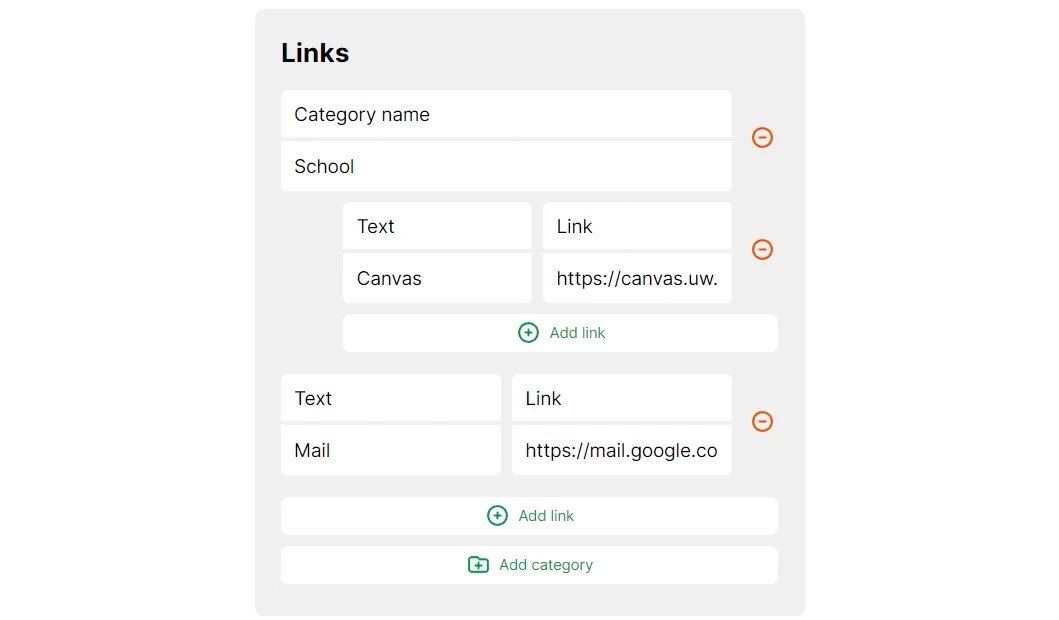 Temperate extension screenshot with preferences page